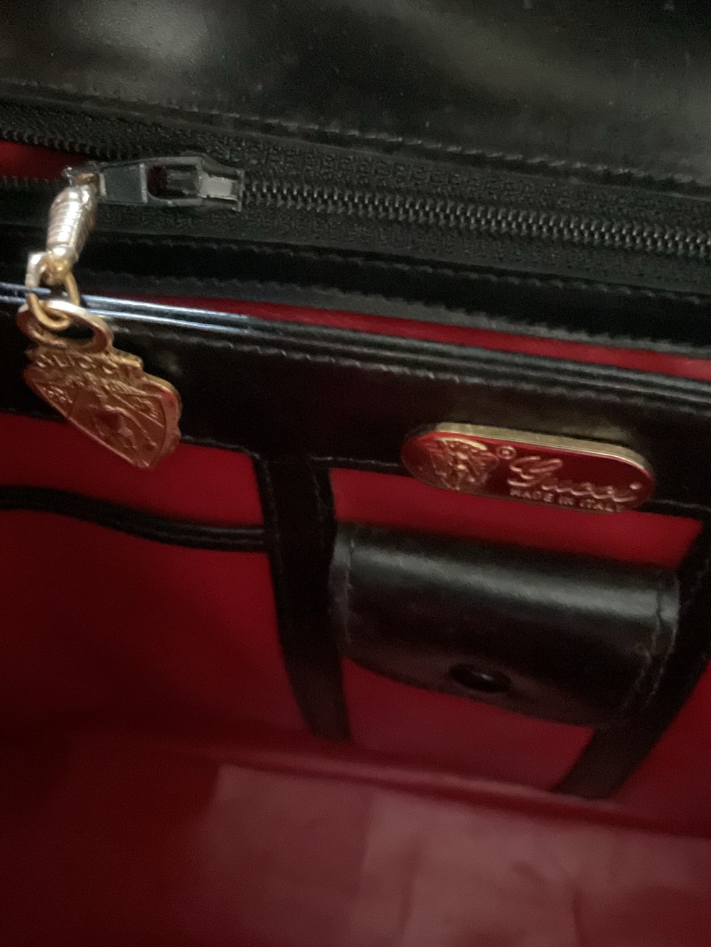 Gucci Vintage Kelly Black Leather Bag - Picture 4 of 9